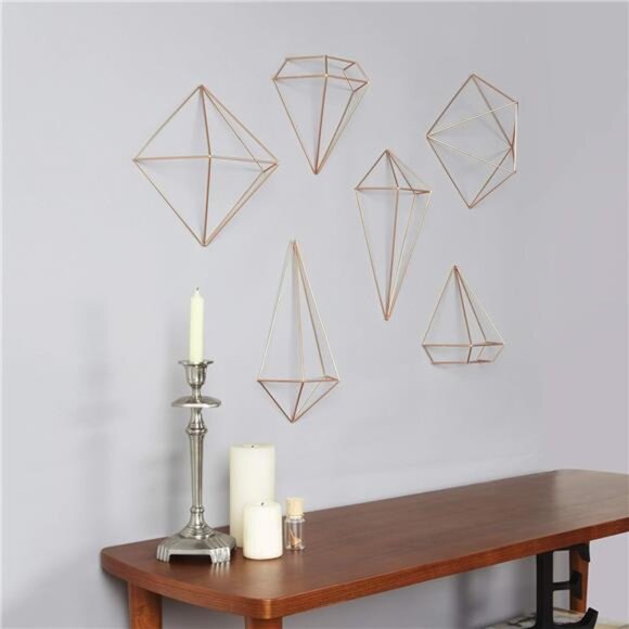 Geometric Sculptures, Decorate Your Wall with Modern Metallic Wire - Picture 12 of 14